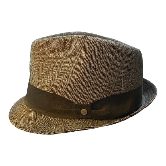 All American Stetson Men's Retro Jazz Hat Brown Size S/M - Picture 3 of 5